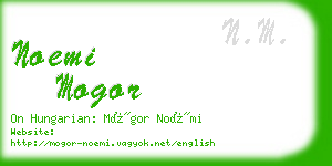 noemi mogor business card